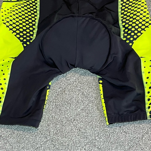 Sportneer Padded Cycling Biking Shorts Mens Size XL Black Yellow MTB - Picture 9 of 10